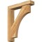Ekena Millwork Westlake Block Rough Sawn Bracket w/ Offset Brace, Western Red Cedar, 4"W x 18"D x 22"H BKT0402X18X22WTL05RWR - alternate 1